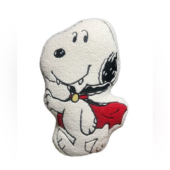 Peanuts Halloween Snoopy Vampire Sherpa 17" Plush Character Pillow - Picture 1 of 4